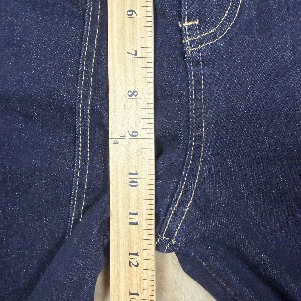 Commense Women Dark Blue Wide Leg Jeans Contrast Stitch Trousers XS - Picture 6 of 9
